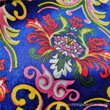 Printed Polyester Velvet African Curtain Fabric For Textile